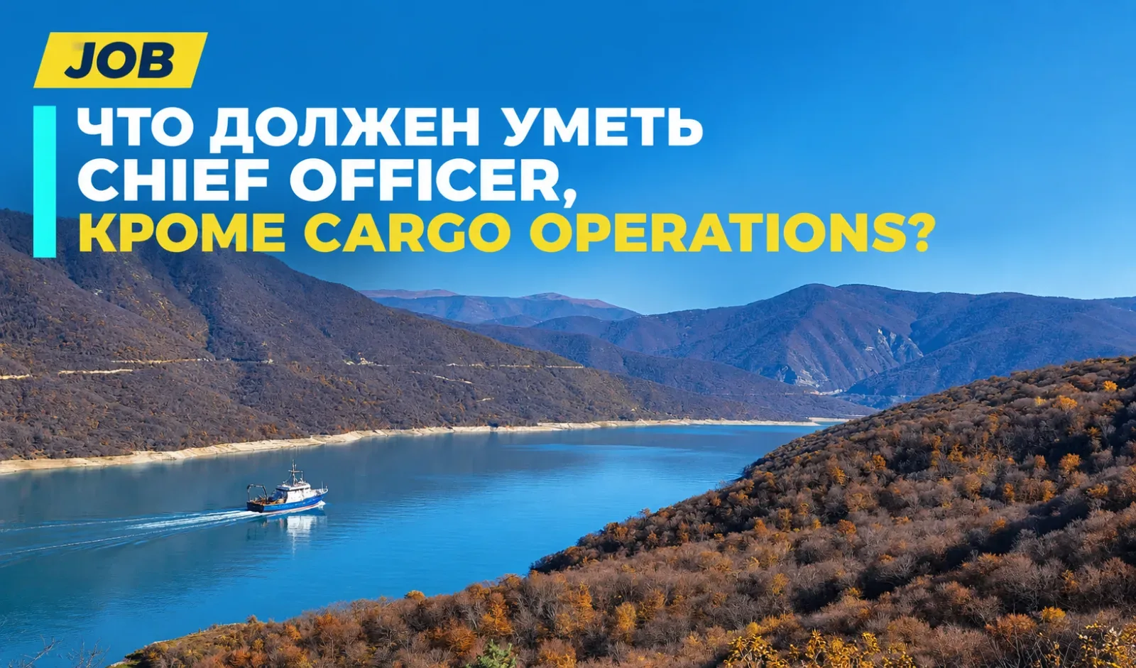 Что должен уметь Chief Officer, кроме Cargo Operations?