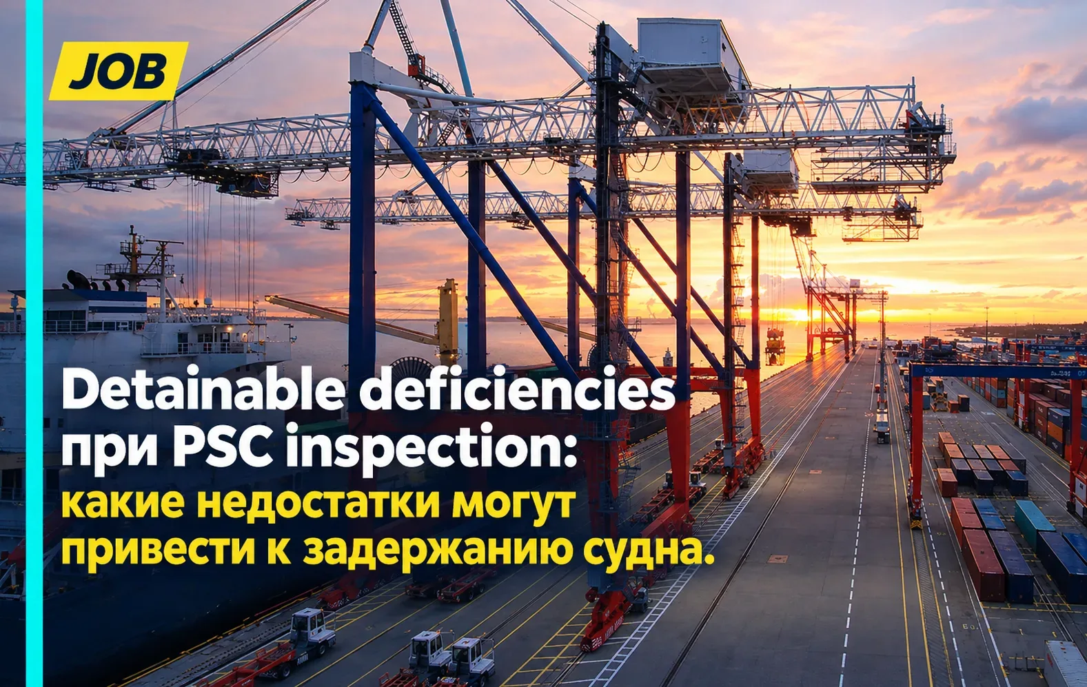 Detainable deficiencies при PSC inspection: какие недостатки могут привести к задержанию судна.