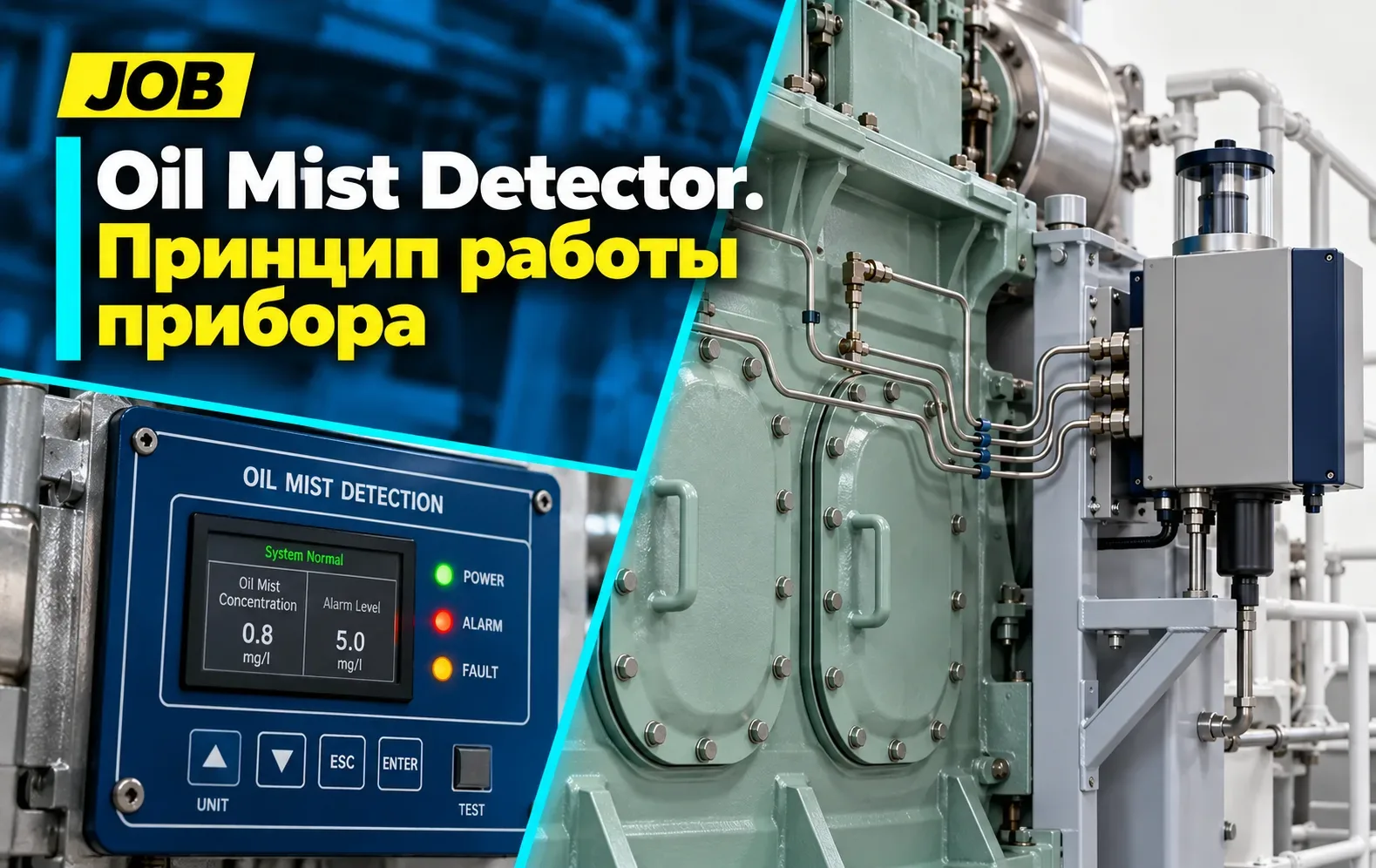 Oil Mist Detector. Принцип работы прибора.