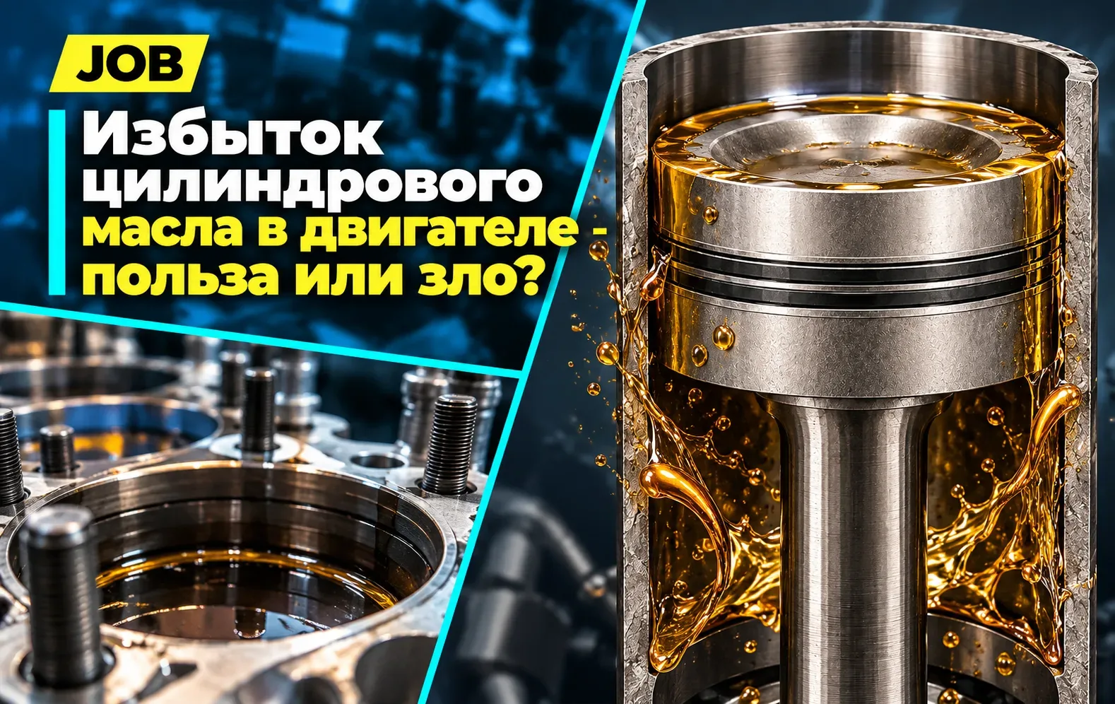 Избыток цилиндрового масла в двигателе - польза или зло?